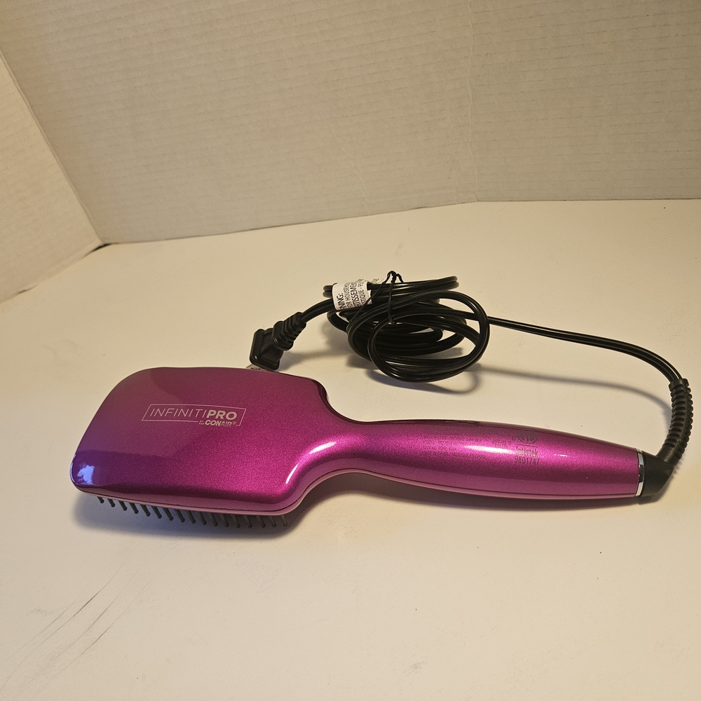Pink Hair Straightening Brush